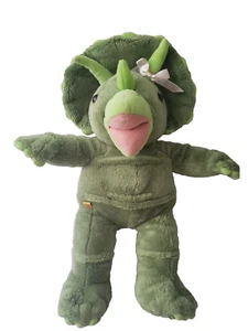 Build A Bear grüner Triceratops Dinosaurier Plüschtier Stofftier Spielzeug wird nicht mehr produziert BAB 17 Zoll - Bild 1 von 4