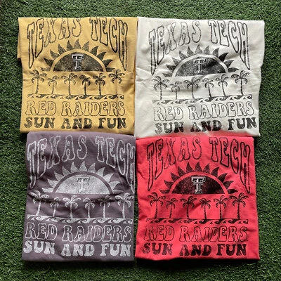 Texas Tech Red Raiders Mujer Sol y DIVERTIDAS Camisetas Azul84 NCAA Nuevas Foto 1 de 4