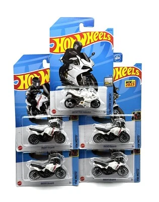 LOTE DE 5 Hot Wheels Treasure Hunt Ducati 1199 Panigale + Ducati DesertX Blanco Foto 1 de 4