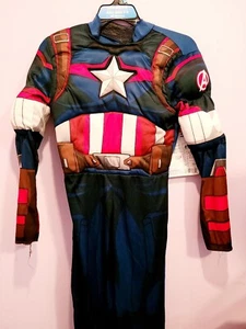 Captain America Avengers Endgame Child Halloween Costume  Mask incl Small - Picture 1 of 4