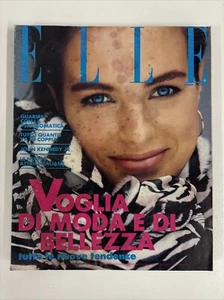 Elle Magazine October 1989 Italian Vintage Fashion & Beauty 1980s European - Picture 1 of 4
