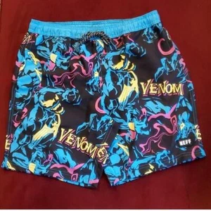Mens NEFF Marvel VENOM Color Wave Board Shorts Size S M L XL swim trunks NWT - Picture 1 of 1