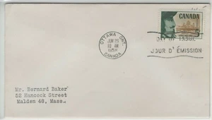 CANADA 1958 FIRST DAY COVER CHAMPLAIN & VIEW OF QUEBEC 350TH ANNIVERSARY - Picture 1 of 1