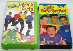 THE WIGGLES DANCE PARTY & HOOP-DEE-DOO IT'S A WIGGLY PARTY VHS 2 OOP Videokassetten - Bild 1 von 8