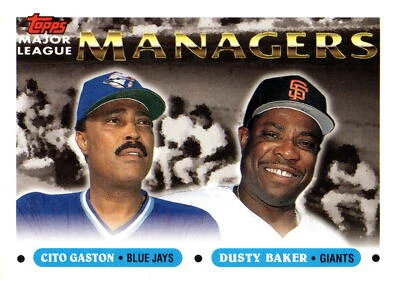 1993 Topps #514 Cito Gaston / Dusty Baker - Image 1 of 2