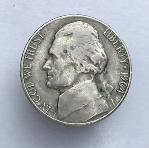 1964-D 5c Jefferson Nickel Münze - Bild 1 von 5