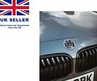 B.M.W Black Hood Bonnet Emblem Badge 82mm 1 3 5 7 6 2 X1 X3 X5 X6 Logo Finish BMW X5 M