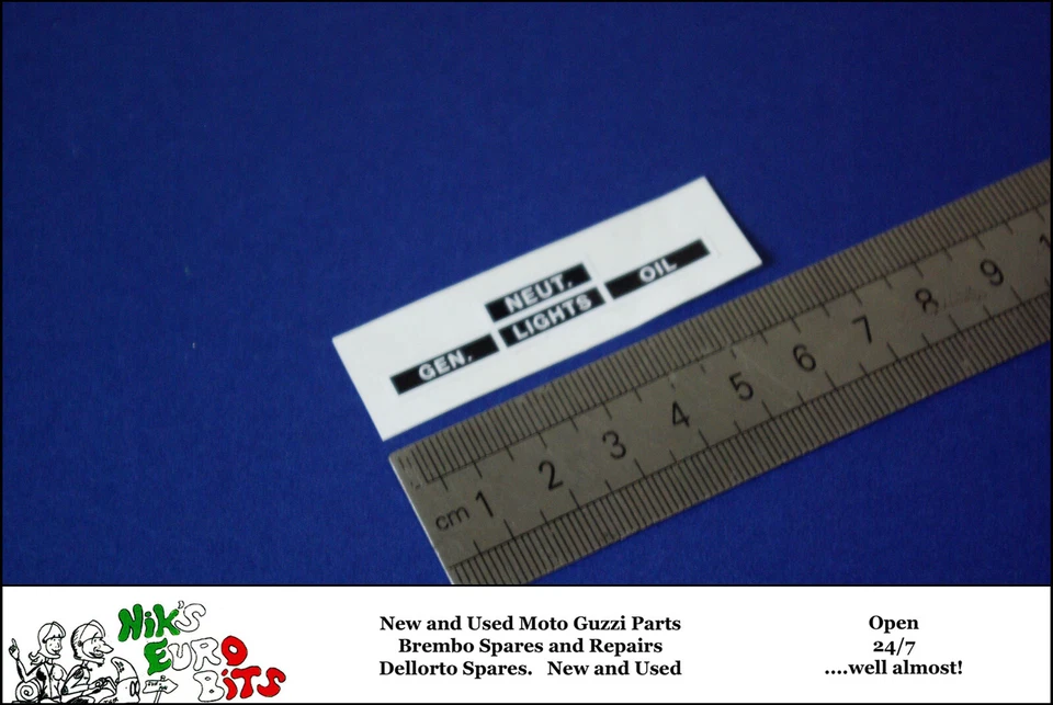 CALCOMANÍAS SALPICADERO MOTO GUZZI V7 SPORT (72-74) / 750S (74-75) Foto 1 de 1