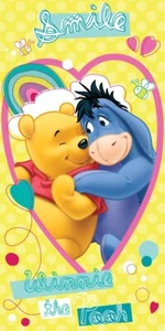 Disney Winnie the Pooh Bath Beach towel 140 x 70 cm 100% Cotton - Picture 1 of 1
