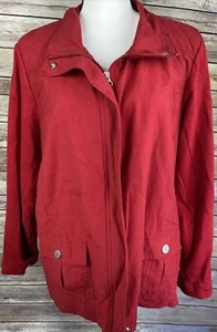 Croft Barrow Women’s Zip Jacket, Size XL, Red. Preowned - Picture 1 of 12