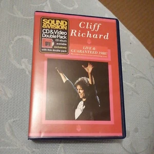 Cliff Richard Live & Guaranteed (1988) EMI PICTURE MUSIC VIDEO Pop Rock VHS & cd - Picture 1 of 2
