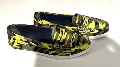 Zapatos mocasines sin cordones Cole Haan Penny para mujer 6 amarillos camuflaje D44634 Foto 1 de 4