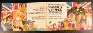 FAMOUS PEOPLE 1869-1969 BROOKE BOND PG TIPS TEA CARD VINTAGE ALBUM GREAT BRITONS - Picture 1 of 10
