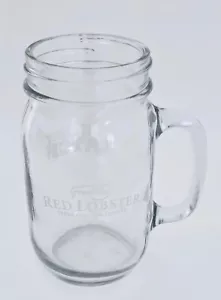 RED LOBSTER DEADLIEST CATCH MASON JAR DRINKING GLASS - Picture 1 of 5