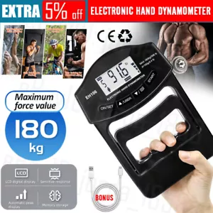 Grip Strength Tester, 396Lbs/180Kg Digital Hand Dynamometer Grip Strength7888 - Picture 1 of 12