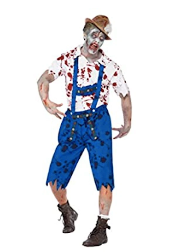 Disfraz Smiffys Azul/Blanco/Rojo Zombie Bávaro Hombre M Foto 1 de 1