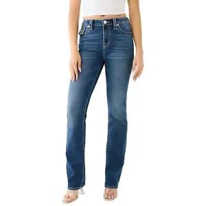 Vintage True Religion Y2K Billy Super T Low Rise Medium Wash Size 28 - Picture 1 of 10