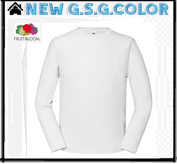 Camiseta Hombre T-Shirt De Manga Larga Iconic 195 Ringspun Premium - Imagen 1 de 1