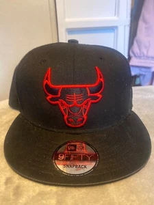 mens chicago bulls New era nba red & black snapback - Picture 1 of 5