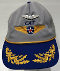 Vintage Air Force Hat Cap Snap Back Gray Blue Caf Logo Trucker Hat Mens 80S Read