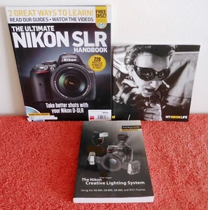 PHOTOGRAPHY BOOKS~ MY NIKON LIFE, CREATIVE LIGHTING SYSTEM, SLR HANDBOOK & DISC - Picture 1 of 1