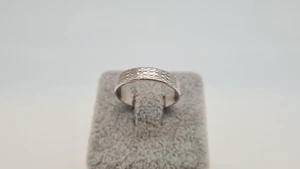 Alliance en Or Blanc 18 carats Taille 52 Poids: 3.14g - Picture 1 of 5