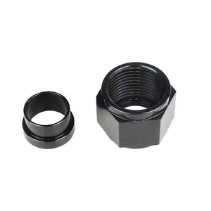 Aluminum Hardline Fitting 12 AN Female Tube Nut and Sleeve for 3/4" OD Aluminum - Picture 1 of 7