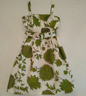 Floral Dress Green Dress Jessica Howard Pretty Sundress Bold Print Size 10 P