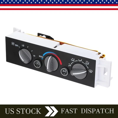 Heater A/C Control Panel Switch For Chevy GMC C1500-C3500 K1500-K3500 1PCS US - Image 1 of 4