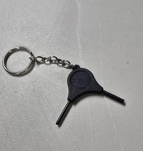 FACTORY TAURUS INTERNAL SECURITY SAFETY LOCK KEY KEYCHAIN W/ ADJUSTMENT Black - Picture 1 of 2