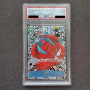 PSA 9 Buggy OP09-051 Manga Arte Antiguo Emperadores en el Nuevo Mundo UNA PIEZA Japonés - Imagen 1 de 2