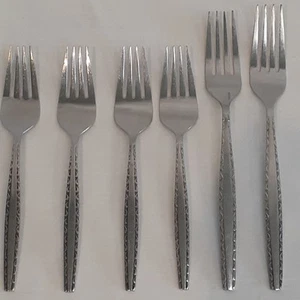 International Luxury Stainless Steel INS174 Flatware Forks 4 Salad 2 Dinner - Picture 1 of 8