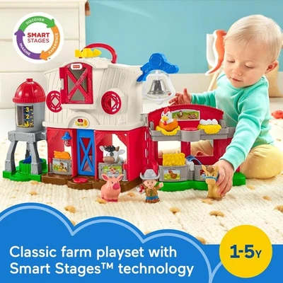 Fisher-Price Little People Juguete de aprendizaje para niños pequeños Cuidado de animales Granja Juego Foto 1 de 4