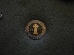 RARO VECCHIO DISTINTIVO SPILLA STAMPA SMALTATA GLASGOW CELTIC FOOTBALL CLUB 1988 DOPPIO VINCITORE - Foto 1 di 1