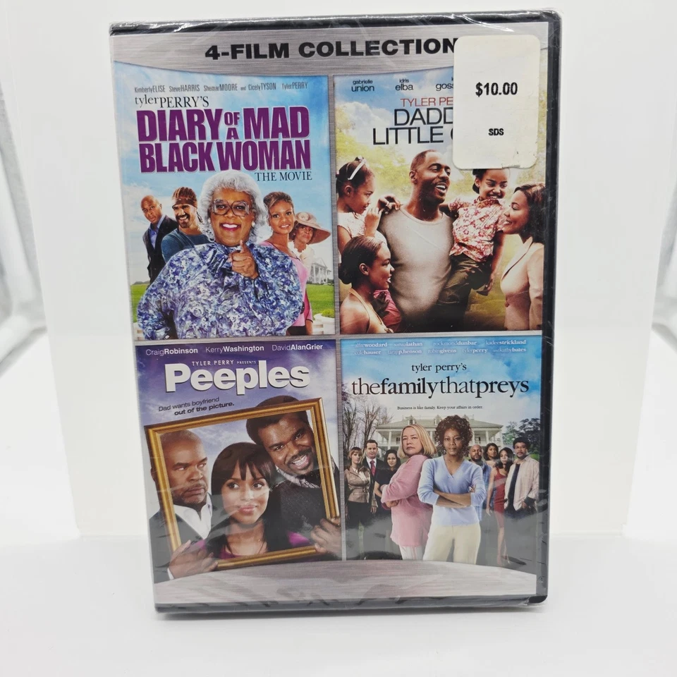 Tyler Perry 4-Film Collection DVD Diary Mad Black Woman 2005 Peeples - Image 1 of 1