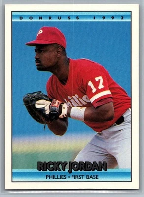 1992 Donruss #458 Ricky Jordan - Image 1 of 2