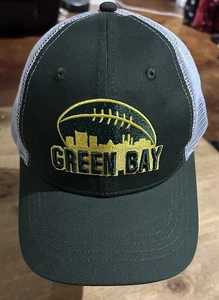 Green Bay Packers Trucker Adjustable Snapback Hat one size New No Tag - Picture 1 of 4