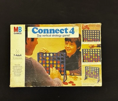 Vintage classic Connect 4 Game By MB games. Complete. Family/children/strategy - Image 1 of 4