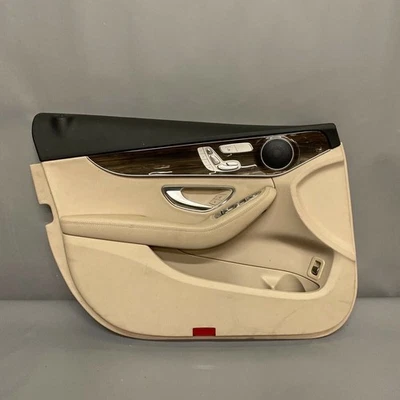 MERCEDES BENZ C300 DOOR PANEL C400 LEFT DRIVER FRONT 2015 2016 2017 TAN OEM — 第 1/4 张图片