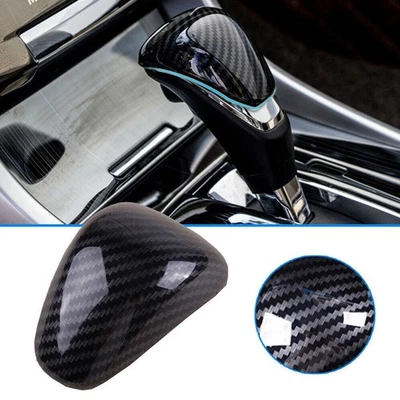 For 2013-2017 Honda Accord Interior Gear Shift Knob Cover Trim Carbon Fiber Look - Image 1 of 4