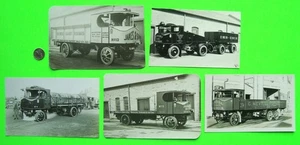 Lot/5 ca 1920's UNUSUAL BRITISH UK TRUCK / LORRIE PRESS PHOTOS Chain-Drive Truck - Picture 1 of 6
