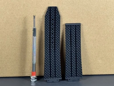 REPLACEMENT 24MM RUBBER BAND STRAP FOR HUBLOT H BIG BANG 44-45MM TIRE+SCREWDRIVE - Image 1 of 4