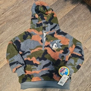 NEW Sonic The Hedgehog Hooded Sweatshirt Hoodie Kids XS 4-5 - Picture 1 of 3