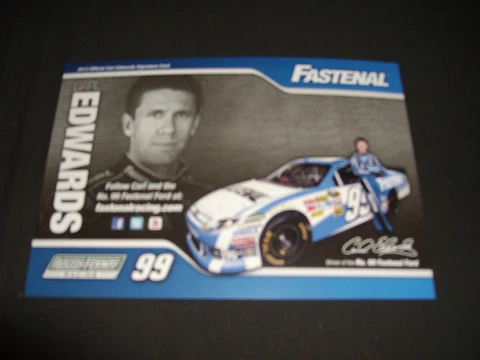 2012 CARL EDWARDS #99 FASTENAL NASCAR POSTCARD Cover
