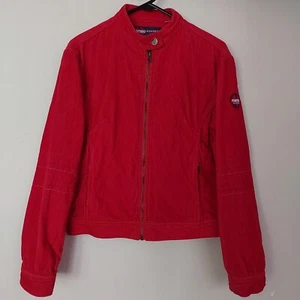 Vintage 90s MAMBO GODDESS Corduroy Surf Bomber Style Jacket - 10 Small/Medium - Picture 1 of 6