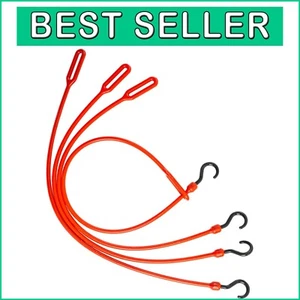 30-Inch Polyurethane Bungee Cords - 4 Pack for Ultimate Stretch and Strength - Bild 1 von 10