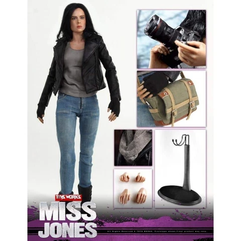 TOY WORKS Miss Jones  1/6th 12" Action Figure Jessica Jones BRAND NEW ! SOLD OUT Cover