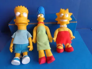 3 BAMBOLE VINTAGE SIMPSON - BART, MARGE, LISA - USATE - Foto 1 di 14