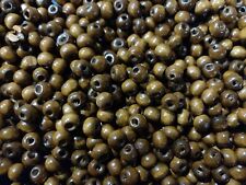 500 WOOD BEADS BROWN 8MM SPACERS JEWELRY MAKING FINDINGS