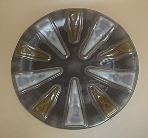 Piatto da portata rotondo decorativo in vetro fuso Michael e Frances Higgins - Foto 1 di 16